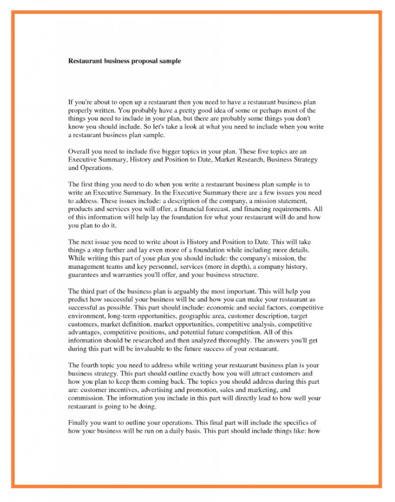 introduction for a business proposal