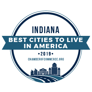 Best Cities To Live Indiana 2019 badge