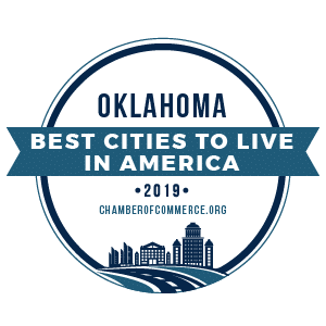 Beste Byer Å Leve Oklahoma 2019 badge